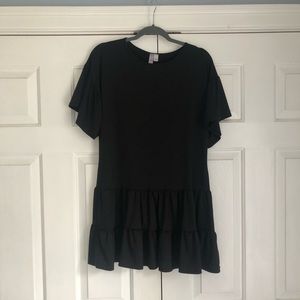 Black Ruffle Dress
